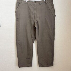 Carhartt B151 Men’s Work Pants 50x32 Brown Loose Fit Canvas Utility